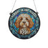 Cockapoo Memorial Stained Glass Effect Suncatcher